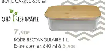 E.Leclerc Boîte Rectangulaire 1L offre