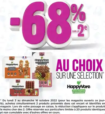 Géant Casino Happy vore bon plan sur une sélection happy vore offre