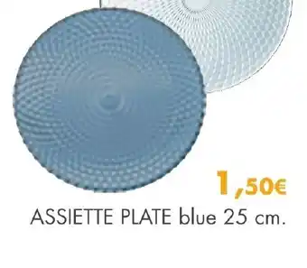 E.Leclerc Assiette Plate Blue 25cm offre