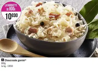 Géant Casino Choucroute garnie offre