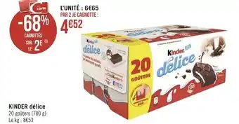 Géant Casino Kinder kinder délice offre