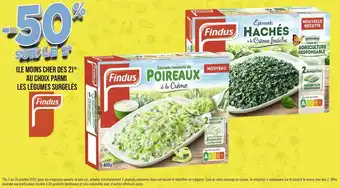 Géant Casino Findus bon plan sur les légumes surgelés findus offre