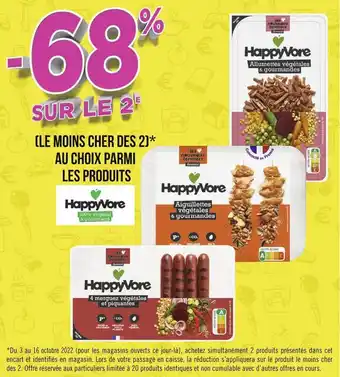 Géant Casino Happy vore bon plan sur les produits happy vore offre