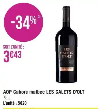 Les galets d’olt aop cahors malbec