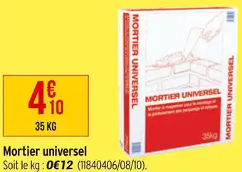 Bricorama Mortier universel offre