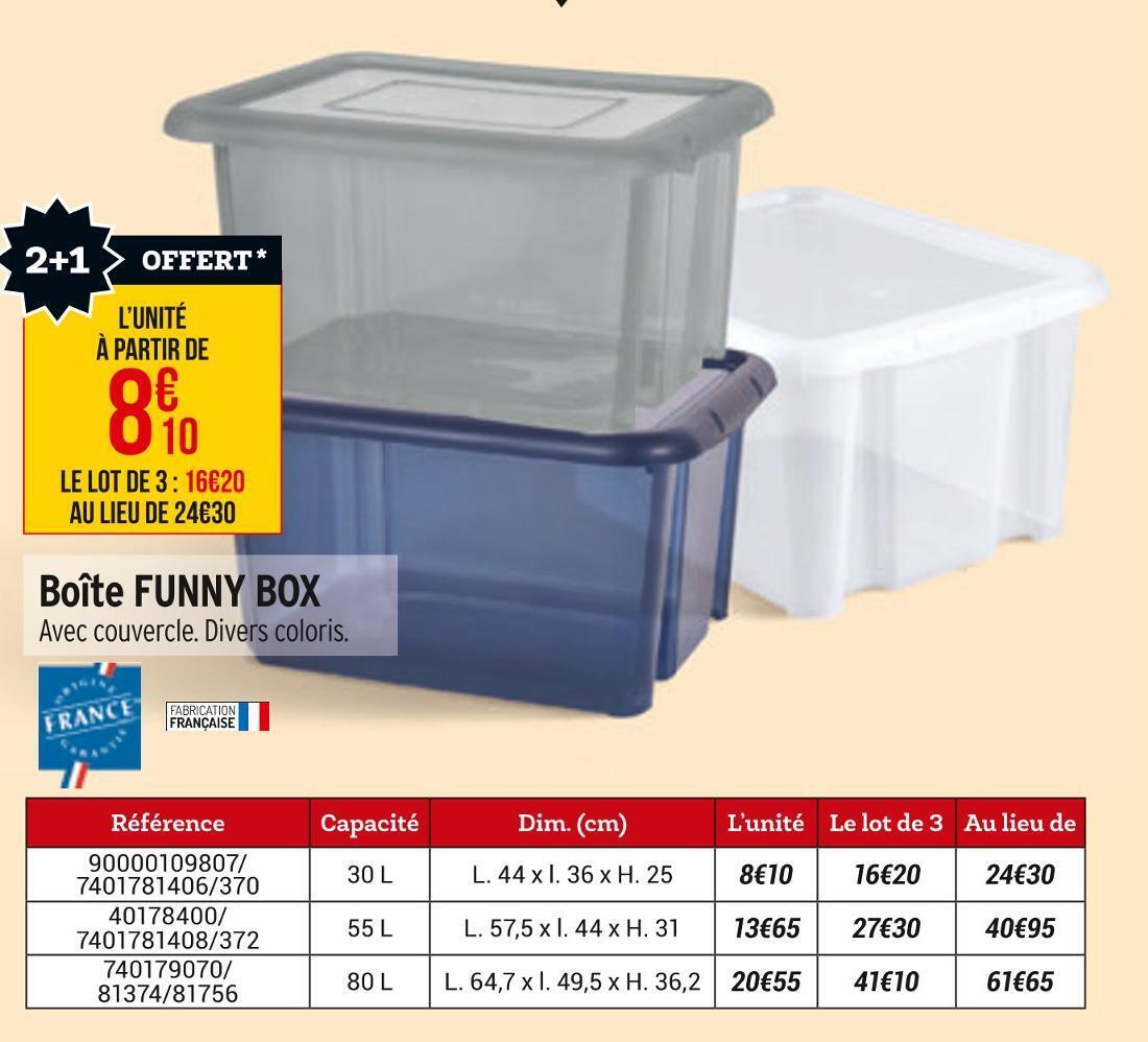 Promo Boîte funny box chez Bricorama