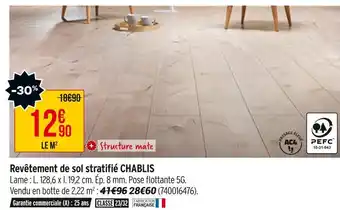 Bricorama Revêtement de sol stratifié chablis offre