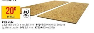 Bricorama Dalle osb3 offre