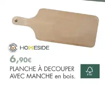 E.Leclerc Planche à Decouper Avec Manche En bois offre