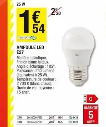 Ampoule led e27