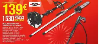 Outil multifonction thermique 2 en 1 43 cm³ racing