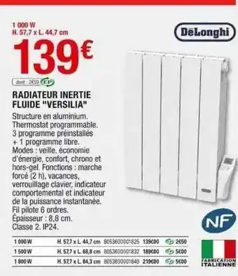 Radiateur inertie fluide