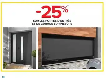 Castorama Portes d'entrée et garage sur mesure offre