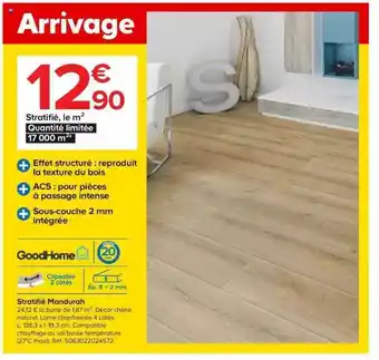 Castorama Stratifié mandurh goodhome offre