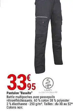 Gamm vert Pantalon offre