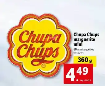 Lidl Chupa chups marguerite mini offre