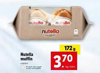 Lidl Nutella muffin offre