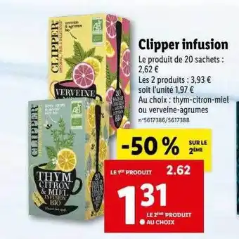 Lidl Clipper infusion offre