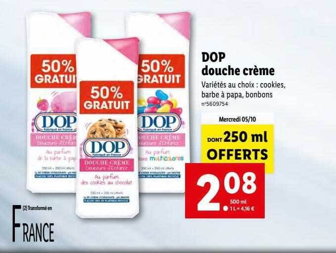 Promo Dop douche crème chez Lidl