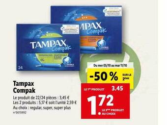 Tampax compak