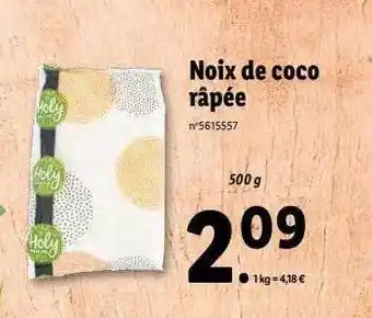 Lidl Noix de coco râpée offre