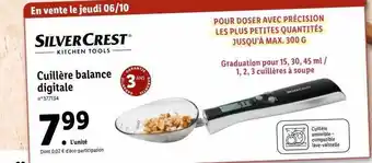 Lidl Cuillère balance digitale silver crest offre