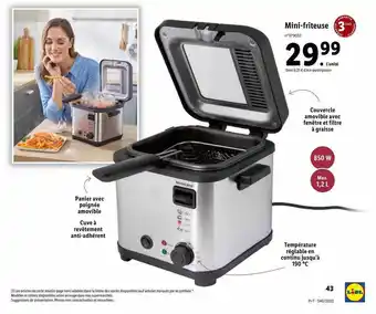 Lidl Mini-friteuse silvercrest offre