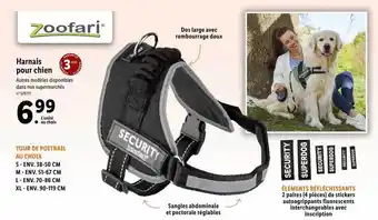 Lidl Harnais pour chien zoofari offre