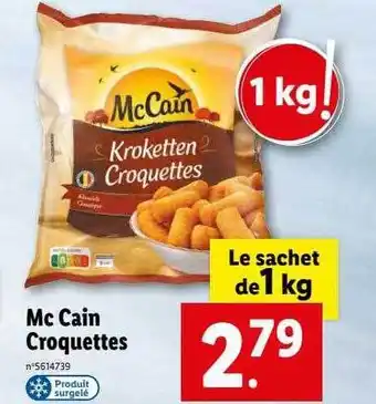 Lidl Mc cain croquettes offre