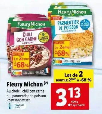 Lidl Fleury michon offre