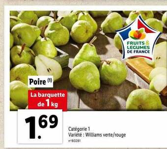 Lidl Poire offre