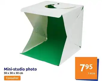 Action Mini-studio photo offre