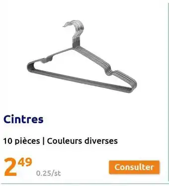 Action Cintres offre