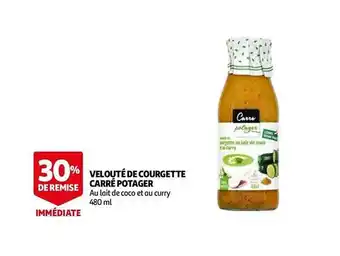 Auchan Velouté de courgette carré potager offre