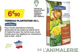 Bricomarché Terreau plantation 40l jardibest offre