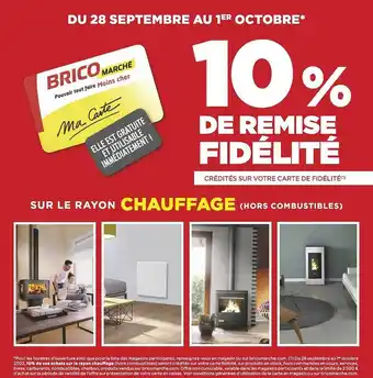Bricomarché Le rayon chauffage offre