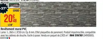 Bricorama Revêtement mural pvc grosfillex offre