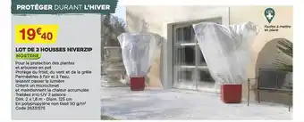 Lot de 2 housses hiverzip nortene