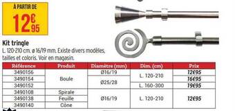 Bricorama Kit tringle offre