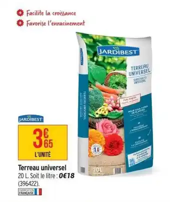 Bricorama Terreau universel jardibest offre