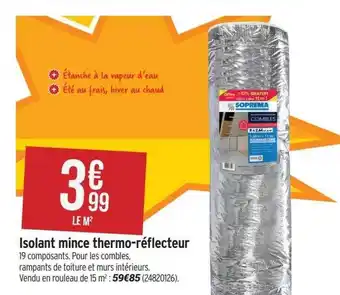 Isolant mince thermo-réflecteur