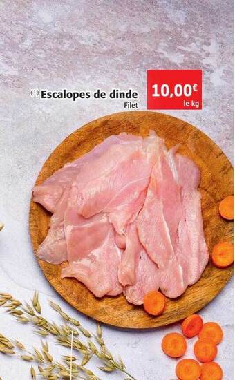 Colruyt Escalopes de dinde offre
