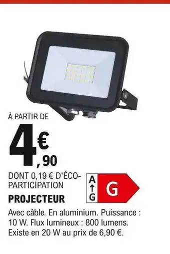 E.Leclerc Brico Projecteur offre