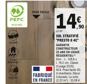 E.Leclerc Brico Sol stratifié offre