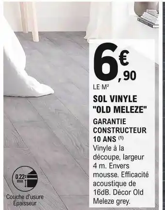 E.Leclerc Brico Sol vinyle offre