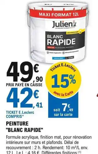 E.Leclerc Brico Peinture offre