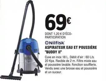 E.Leclerc Brico Aspirateur eau et poussière offre