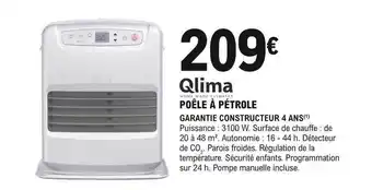 E.Leclerc Brico Poêle à pétrole qlima offre