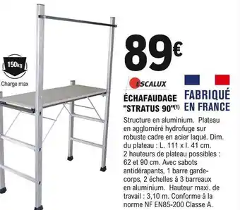 E.Leclerc Brico Échafaudage offre