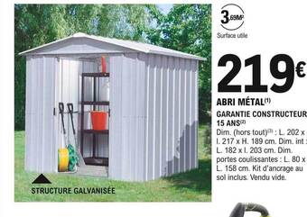 E.Leclerc Brico Abri métal offre
